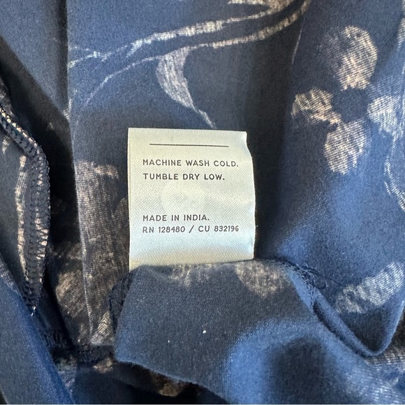 NWT Pact Organic Cotton Stripes & Floral Cross Back Mini Dress With Pockets - Picture 8 of 12